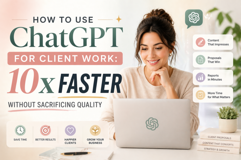 How to Use ChatGPT for Client Work: 10x Faster Without Sacrificing Quality
